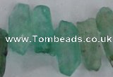 CTD1707 Top drilled 10*15mm - 15*35mm sticks dyed white crystal beads