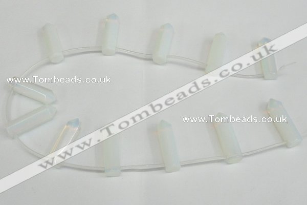 CTD1800 Top drilled 10*30mm - 10*32mm sticks opal beads wholesale