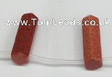 CTD1804 Top drilled 10*30mm - 10*32mm sticks goldstone beads