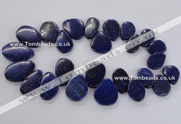 CTD1921 Top drilled 18*25mm - 25*40mm freeform lapis lazuli beads