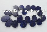 CTD1922 Top drilled 25*35mm - 40*50mm freeform lapis lazuli beads