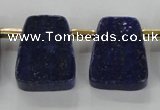 CTD1925 Top drilled 20*25mm - 22*28mm trapezoid lapis lazuli beads