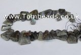 CTD2103 Top drilled 15*25mm - 25*30mm freeform labradorite beads