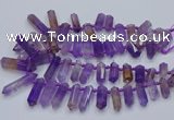 CTD2110 Top drilled 10*25mm - 12*45mm sticks ametrine beads