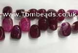 CTD2123 Top drilled 15*25mm - 18*25mm freeform agate beads