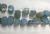 CTD2126 Top drilled 15*25mm - 18*25mm freeform agate beads