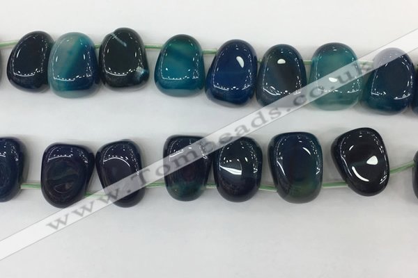 CTD2127 Top drilled 15*25mm - 18*25mm freeform agate beads