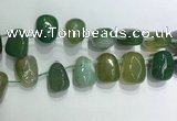 CTD2128 Top drilled 15*25mm - 18*25mm freeform agate beads