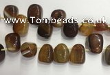 CTD2131 Top drilled 15*25mm - 18*25mm freeform agate beads