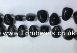 CTD2145 Top drilled 15*25mm - 18*25mm freeform smoky quartz beads