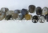 CTD2147 Top drilled 15*25mm - 18*25mm freeform agate beads