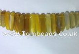 CTD2163 Top drilled 8*20mm - 10*40mm sticks agate gemstone beads