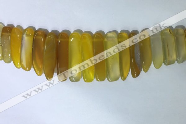 CTD2163 Top drilled 8*20mm - 10*40mm sticks agate gemstone beads