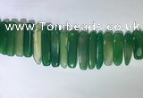 CTD2169 Top drilled 8*20mm - 10*40mm sticks agate gemstone beads