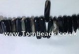 CTD2172 Top drilled 8*20mm - 10*40mm sticks agate gemstone beads