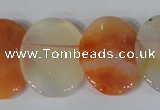 CTD22 Top drilled 20*30mm oval agate gemstone beads wholesale