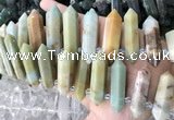 CTD2242 Top drilled 10*22mm - 12*45mm faceted nuggets amazonite beads