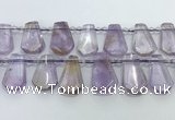 CTD2266 Top drilled 16*28mm - 20*30mm faceted freeform ametrine beads