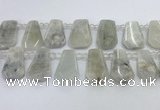 CTD2331 Top drilled 16*18mm - 20*30mm freeform white moonstone beads