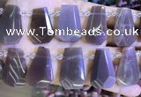 CTD2336 Top drilled 16*18mm - 20*30mm faceted freeform moonstone beads