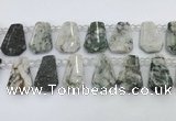 CTD2343 Top drilled 16*18mm - 20*30mm faceted freeform jade beads