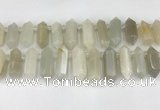 CTD2392 Top drilled 13*30mm - 14*42mm sticks moonstone beads