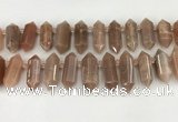 CTD2394 Top drilled 13*30mm - 14*42mm sticks moonstone beads