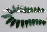 CTD2514 Top drilled 15*25mm - 16*50mm sticks agate gemstone beads