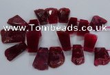 CTD2558 Top drilled 20*35mm - 30*45mm freeform agate gemstone beads