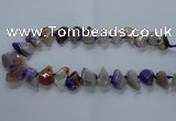 CTD2594 Top drilled 15*20mm - 25*35mm faceted freeform agate beads