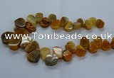 CTD2601 Top drilled 13*18mm - 23*33mm freeform agate beads