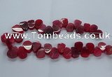 CTD2603 Top drilled 13*18mm - 23*33mm freeform agate beads