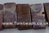 CTD2690 Top drilled 16*22mm - 16*55mm rectangle agate beads