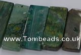 CTD2695 Top drilled 16*22mm - 16*55mm rectangle agate beads