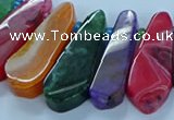 CTD2705 15.5 inches 10*25mm - 18*50mm freeform agate beads