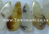 CTD2708 15.5 inches 10*25mm - 18*50mm freeform montana agate beads