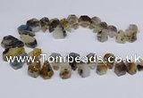 CTD2732 Top drilled 15*20mm - 25*35mm freeform montana agate beads