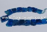 CTD2758 Top drilled 25*30mm - 35*45mm freeform agate beads