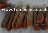 CTD2768 Top drilled 6*30mm - 8*35mm sticks sea urchin shell beads