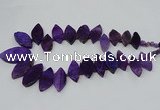 CTD2790 Top drilled 15*30mm - 25*45mm marquise agate gemstone beads