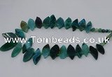 CTD2793 Top drilled 15*30mm - 25*45mm marquise agate gemstone beads