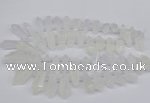 CTD2849 Top drilled 10*20mm - 15*50mm sticks quartz beads