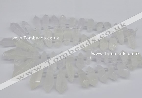 CTD2849 Top drilled 10*20mm - 15*50mm sticks quartz beads