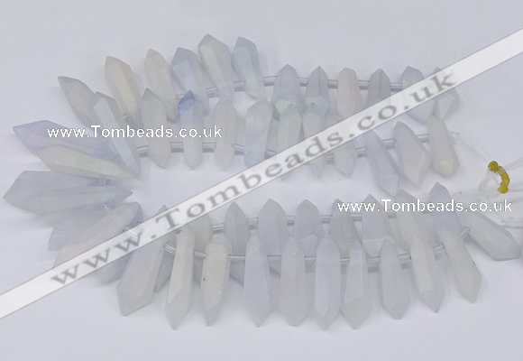 CTD2850 Top drilled 10*20mm - 15*50mm sticks plated quartz beads