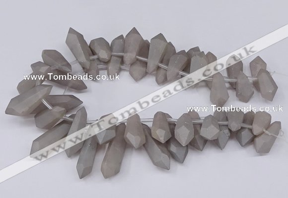 CTD2851 Top drilled 10*20mm - 15*50mm sticks plated quartz beads