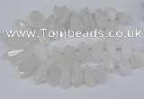 CTD2859 Top drilled 15*20mm - 22*50mm sticks quartz beads