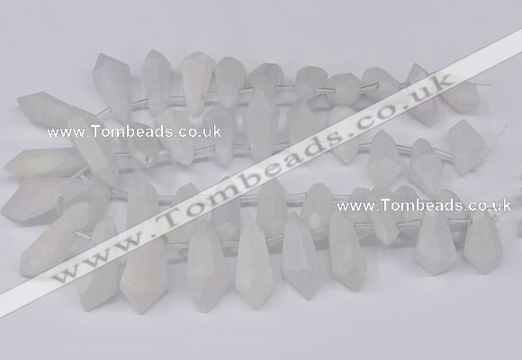 CTD2860 Top drilled 15*20mm - 22*50mm sticks plated quartz beads