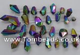 CTD2882 Top drilled 15*20mm - 22*50mm sticks plated quartz beads