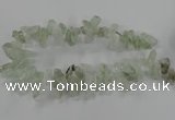 CTD2886 Top drilled 12*20mm - 15*35mm sticks green quartz beads