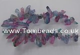 CTD2888 Top drilled 12*28mm - 16*45mm sticks quartz beads